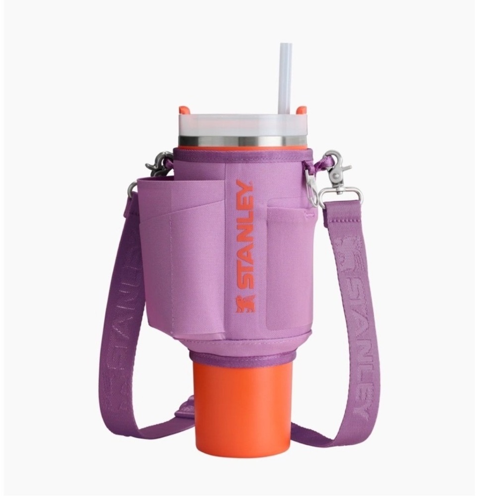 Stanley Purple Orange The All Day 40oz Quencher Carry-All Tumbler Carrier Bag